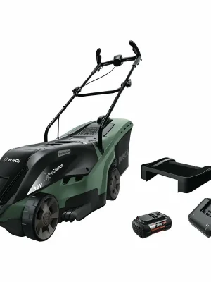 Bosch Akku-Rasenmäher » Universal Rotak 36-590 « inkl. Mulchkit & Akku Versand Am Gleichen Tag