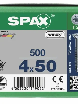 Super-Preis SPAX Universalschrauben 500 Stück » 4 x 50 mm « T 20