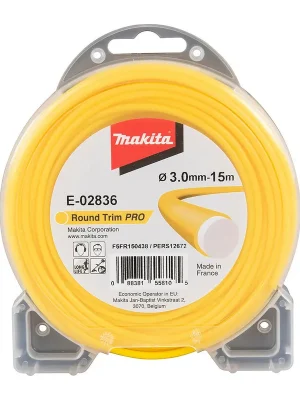 Makita Mähfaden » E-02836 « Für Rasentrimmer - 3,0 mm x 15 m - rund Top-Angebot