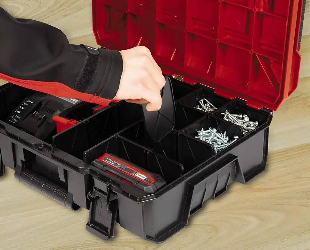 Billig Einhell System-Koffer » Kunststofffächer Set « E-Case-System geeigent