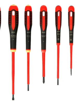 Bahco Ergo™ Schraubendreher-Satz » BE-9887S « für Schlitz & Phillips-Schrauben Neu Im Sortiment