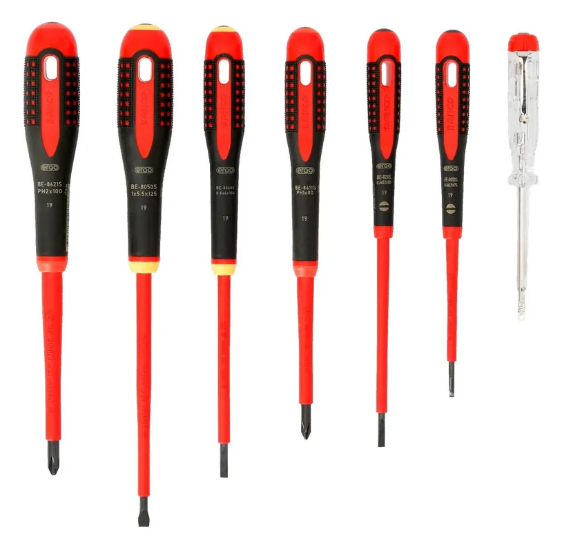 Bahco Ergo™ Schraubendreher-Satz » BE-9887S « für Schlitz & Phillips-Schrauben Neu Im Sortiment