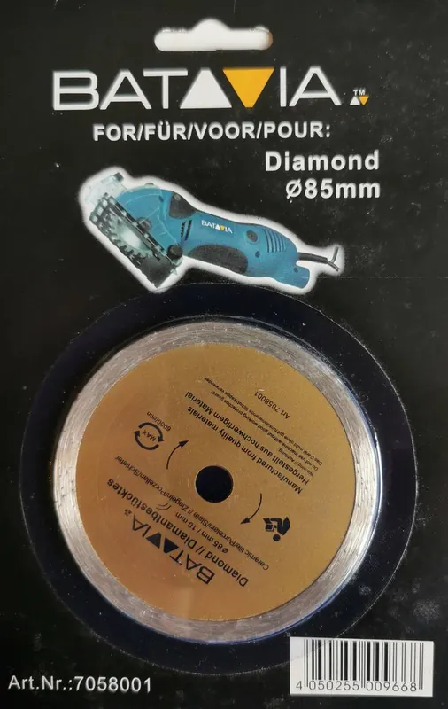 Markenware BATAVIA Kreissägeblatt » Diamond « 85 mm Durchmesser, 2 Stück