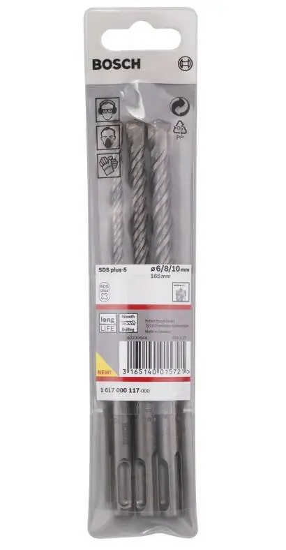 Bosch Hammerbohrer-Set » SDS plus-5 « 3 Stück Highlight