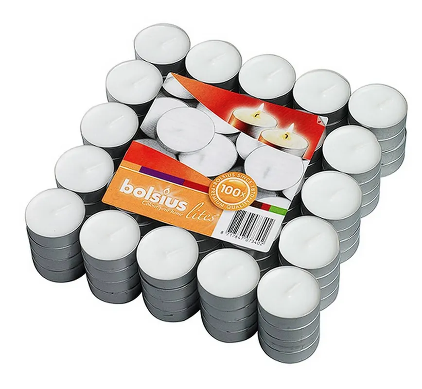 Bolsius Teelichter » 73402 / 3,5 h « 100 Stück Heißes Angebot