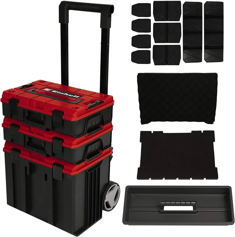 Einhell Transportkoffer Set » E-Case Tower « Mit Rollen, bis 120 kg Kracherpreis