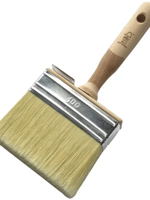 Expressversand Renovo » Flächenstreicher « 100 mm Fill-Pro Kunstborste, Buchengriff