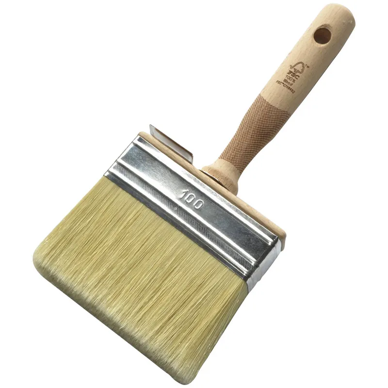 Expressversand Renovo » Flächenstreicher « 100 mm Fill-Pro Kunstborste, Buchengriff
