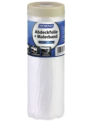 Abverkauf Renovo Malerband » Premium Abdeckfolie XXL « 15 m x 260 cm