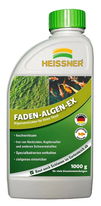 Heissner Teichpflege » FADEN-ALGEN-EX « Flüssigkonzentrat 1000 g Nur Für Kurze Zeit
