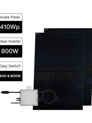 DRBO Greenenergy Balkonkraftwerk » Easy Switch 600W-800W « Komplettset Markenware