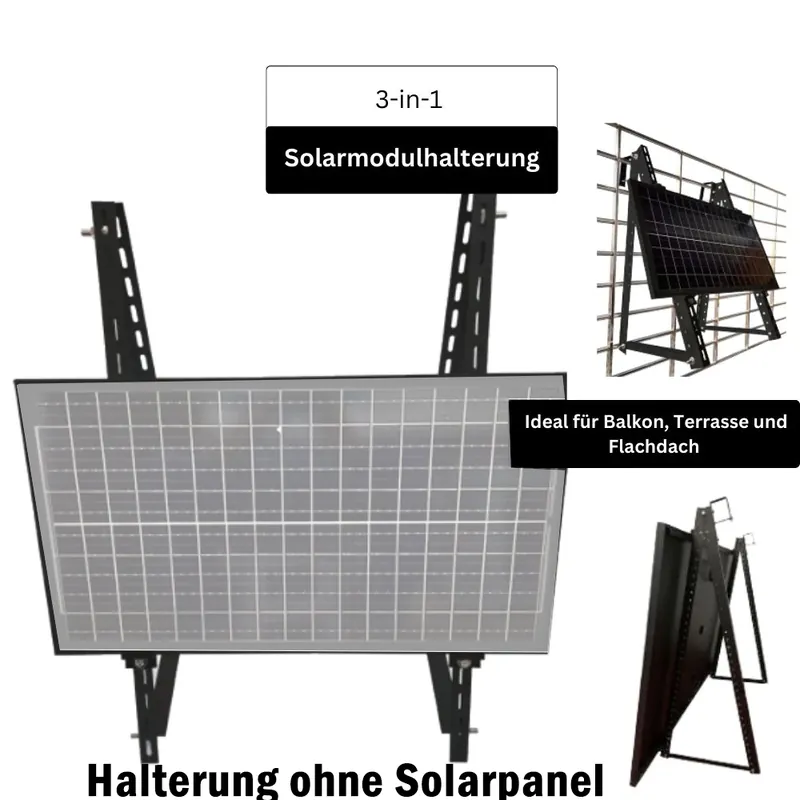 DRBO Greenenergy »Solarmodul Halterung EasySwitch « Premium Full-Black Nur Für Kurze Zeit