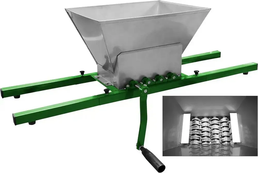 Güde Obstmühle » OM15 « Große Kurbel, 15 Liter Edelstahltrichter Must-Have