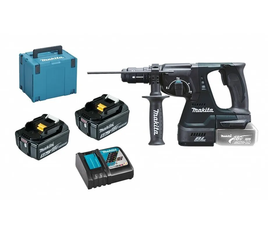 Super-Preis Makita Akku-Kombihammer » DHR243RTJB « 2x 5.0AH Akkus und viel Zubehör