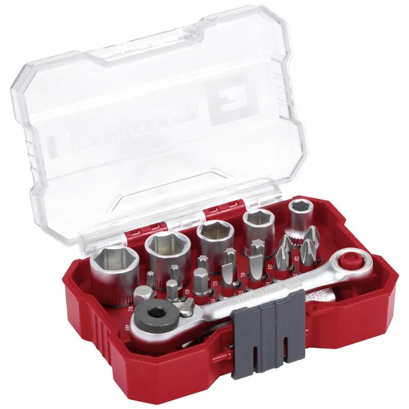 Billig Einhell XS-Case » Steckschlüssel-Set « Einsätze, Bits aus S2 Stahl