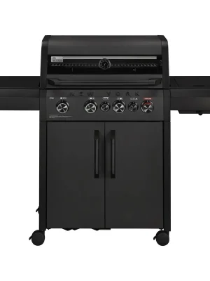 Mr. Gardener Gasgrill » New York Pro « 4 Brenner, 27,4 kW, Panofenster Highlight