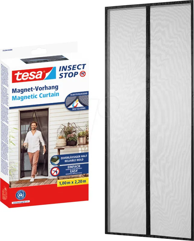 Tesa Magnet-Vorhang » Insect Stop « Insektenschutz 1,00 x 2,20 m Heißes Angebot