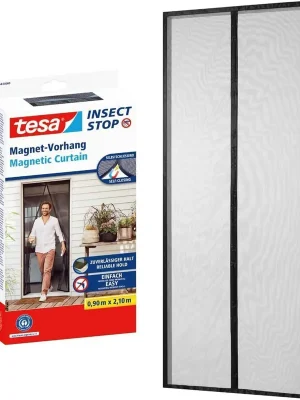 Tesa Magnetvorhang » InsectStop « 0,8 m x 2 m, bohrfreie Montage Echt