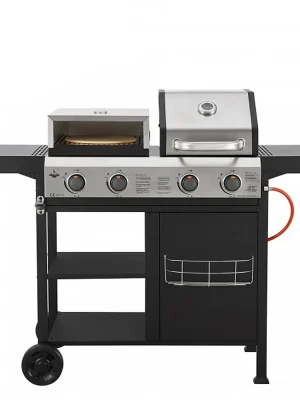 El Fuego 3-in-1 Kombigrill » Boston « AY0533 inkl. Pizzastein Super-Preis