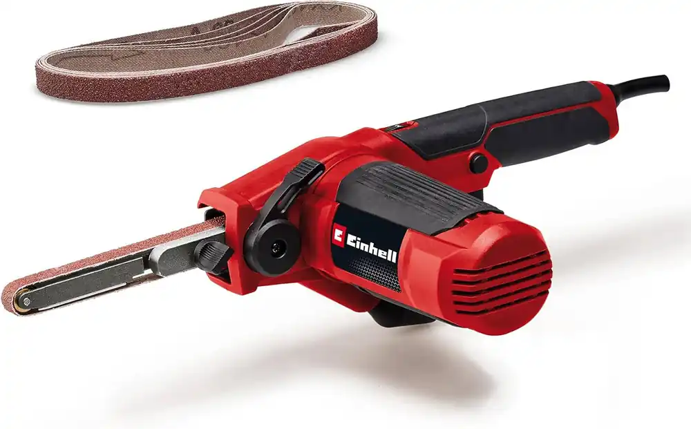 Finale Aktion Einhell Bandfeile » TC-BF 500 E « Softgrip, 500 W, inkl. Schleifbänder