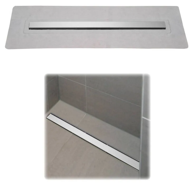 Echt Schütte Duschrinne inkl. Edelstahlabdeckung, 70 cm, Ablauf, Dusche, Dusch-Rinne