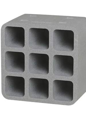 Solange Der Vorrat Reicht Climapor Flaschenbox » Cube « 38 x 38 x 26 cm, Polystyrol, 9 Flaschen