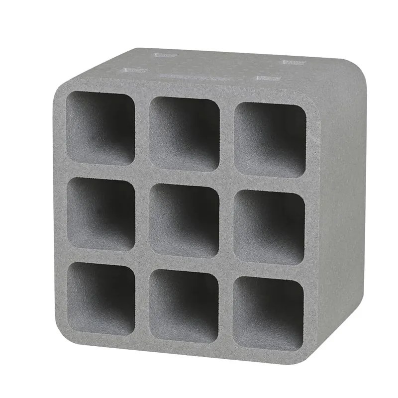 Solange Der Vorrat Reicht Climapor Flaschenbox » Cube « 38 x 38 x 26 cm, Polystyrol, 9 Flaschen