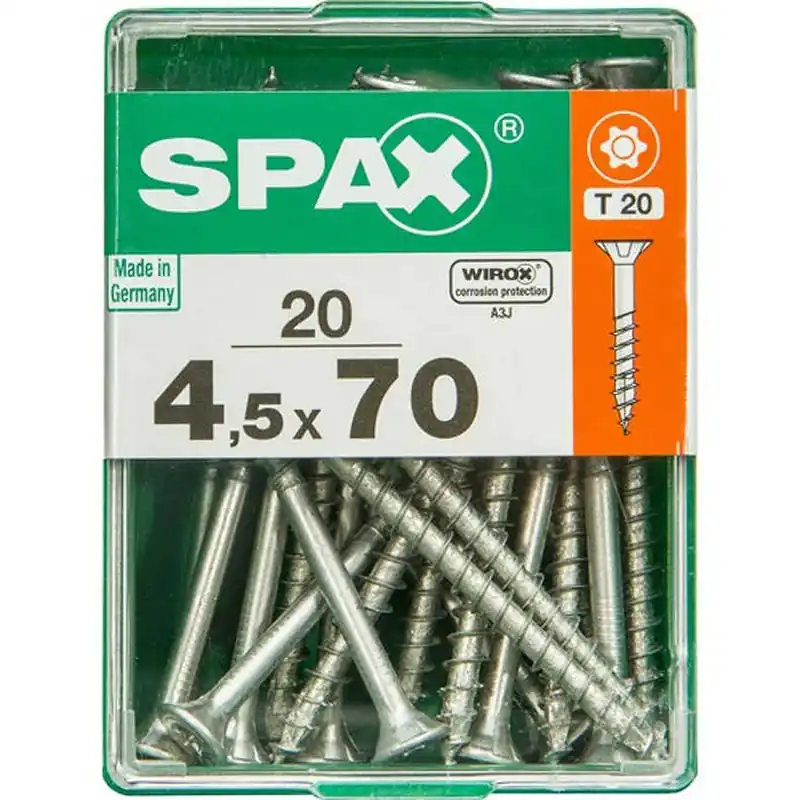 Garantierte Lieferung SPAX Universalschrauben 20 Stück » 4,5 x 70 mm « T 20