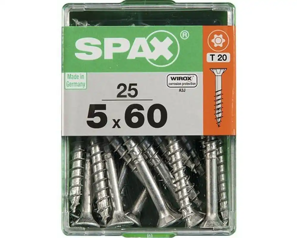 SPAX Universalschrauben 25 Stück » 5 x 60 mm « T 20 Bestseller