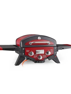 Bestpreis El Fuego® Gasgrill "Medison" rot, 2 Brenner, Tischgrill, BBQ, Grillen