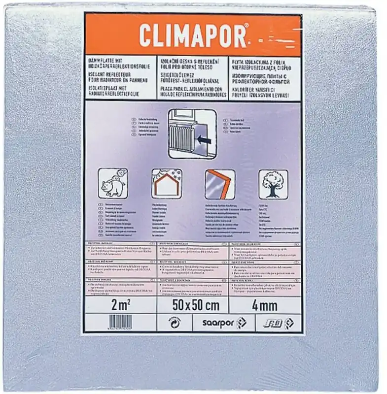 Neue Kollektion Dämmplatten für Heizung » 50x50cm 2m² « Alukaschiert