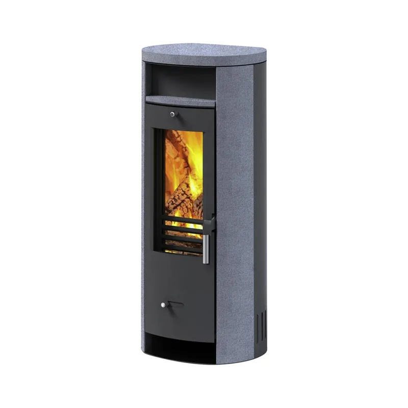 Accente Kaminofen » Slimline « Grau, Granitstein, 5 kW Meistverkauft
