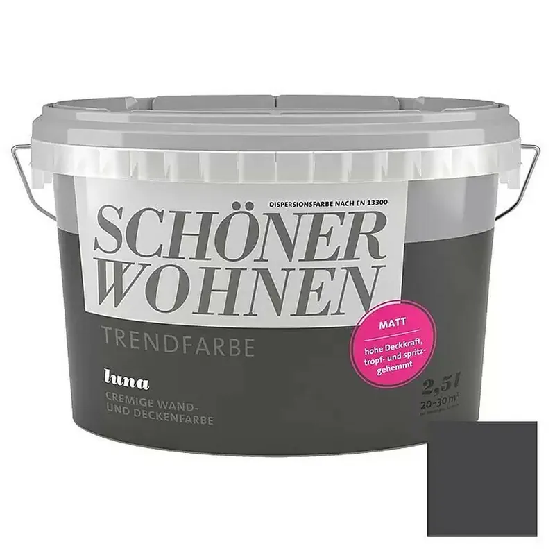 Schöner Wohnen Trendfarbe » Luna « matt, hochdeckend - 2,5 l Wochenendangebot
