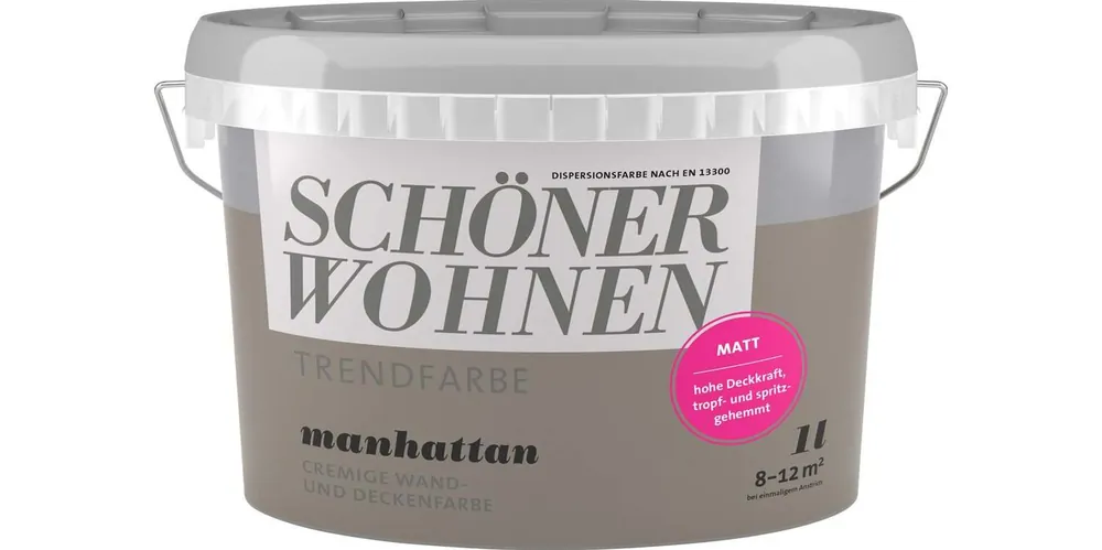 Rabatt Schöner Wohnen Trendfarbe » Manhatten « matt, hochdeckend - 2,5 l