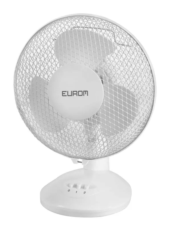 Schneller Versand Eurom Tischventilator » VT9-blanc « 22.5 cm, 25 Watt, 2 Stufen
