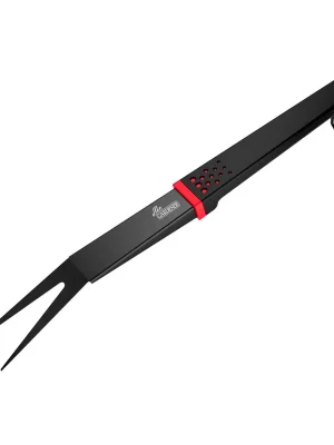 Mr. Gardener Black-Line » Grillgabel « 38 cm, Edelstahl, Schwarz Günstig