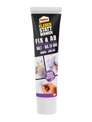 Pattex Montagekleber Kleben statt Bohren » Fix & Ab « Hält bis zu 6 kg Begrenztes Angebot