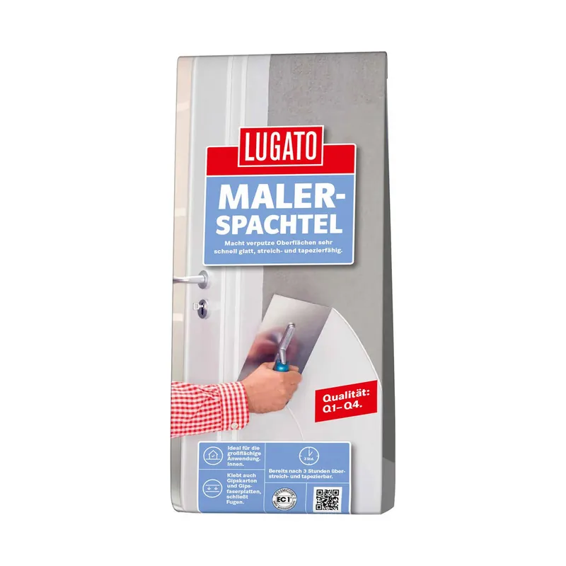 Markenware Lugato Flächenspachtel » Malerspachtel « 4 kg, Weiß