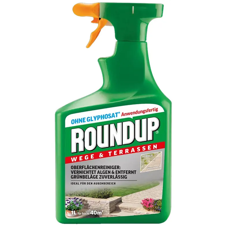 Highlight Roundup® » Wege & Terrassen « Algenbekämpfung auf harten Außenflächen