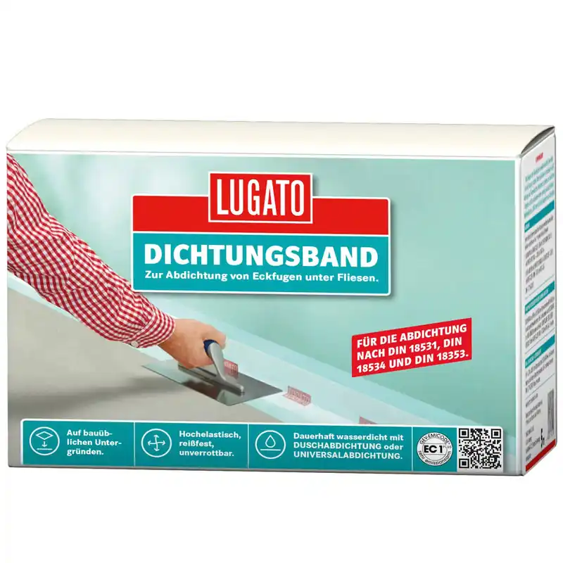 Lugato Dichtungsband » 5 Meter « Eckfugen-Abdichtung unter Fliesen Direkt Vom Hersteller