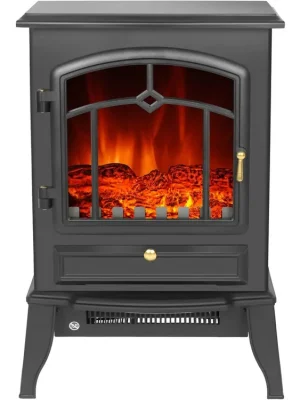 El Fuego Elektrokamin » Como II « Schwarz, 2 kW, LED-Flammenbild Ausverkauf