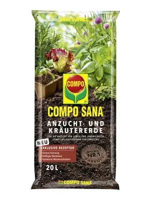 COMPO SANA » Anzucht- und Kräutererde « für Anzucht & Aussaaten, 20 L Neu Im Sortiment