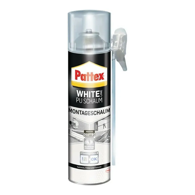Meistverkauft Pattex 1K PU-Schaum » White Line « Reinweiße Schaumqualität