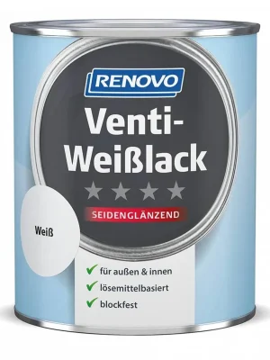 Nur Für Kurze Zeit RENOVO Venti-Weißlack » Weiß « seidenglänzend - 750 ml