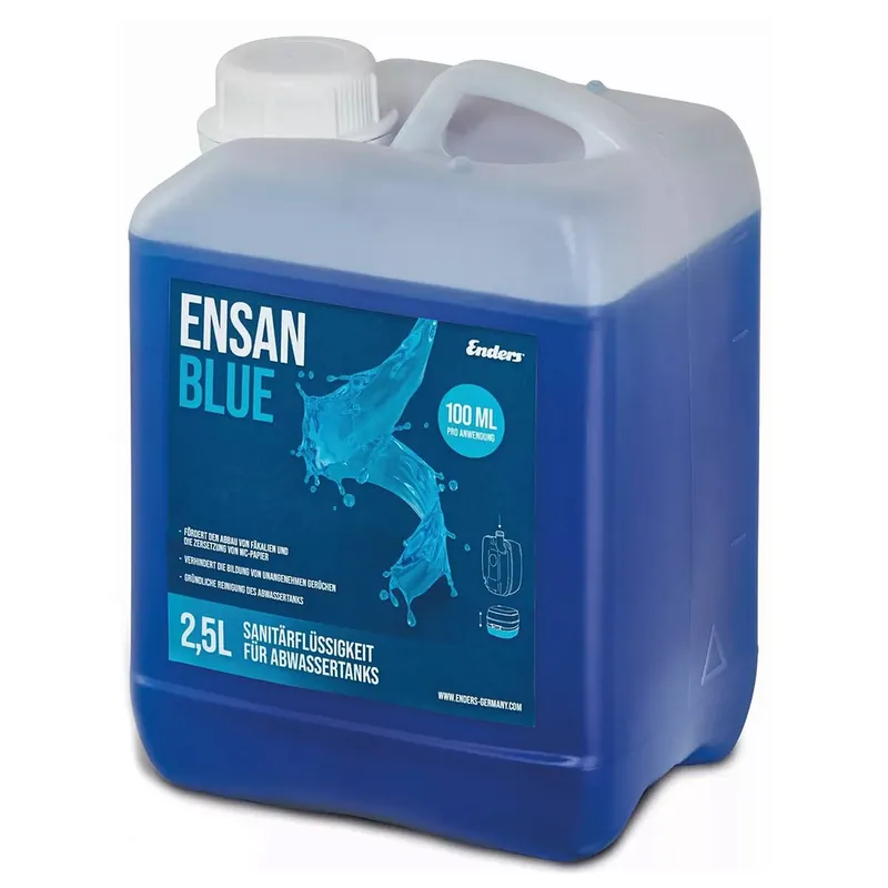 Enders Sanitärflüssigkeit » Ensan Blue « 2,5 Liter, für Abwassertanks Nur Heute