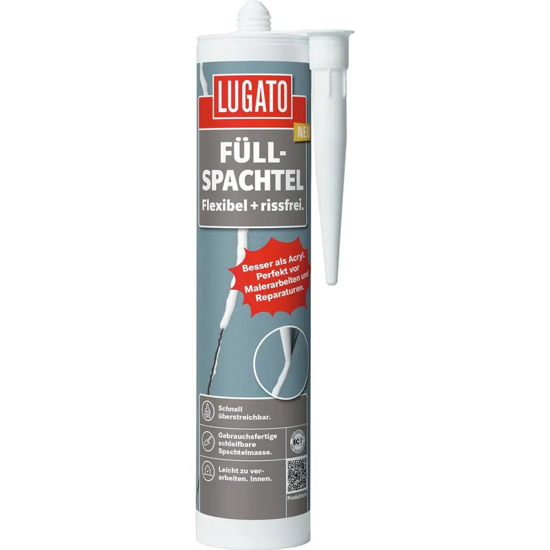 Lugato Dichtstoff » Füllspachtel « 310 ml, Weiß, für Innen Neu