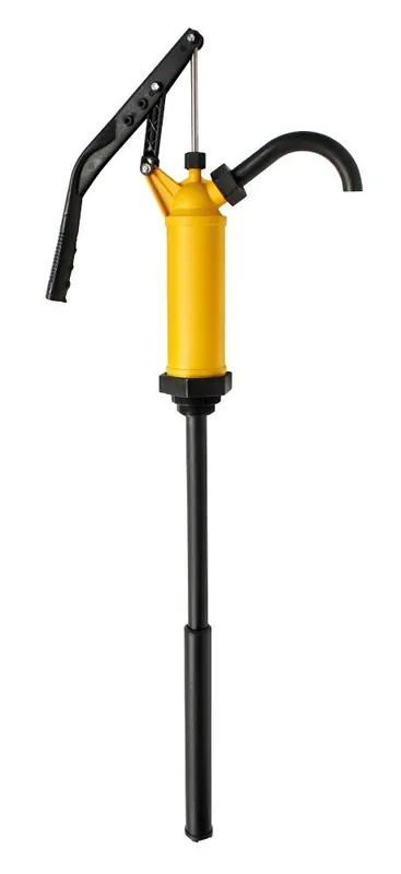 Saisonangebot JESSBERGER GMBH 813269 Handhebelpumpe 0,45 l/Hub, Dichtung Viton für leicht aggressive Chemikalien geeignet, Tauchrohr 340-900 mm, Durchm. 40 mm, G 1 1/2+G 2 Zoll
