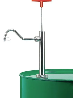 Preisknaller BÜRKLE 1967126 Fasspumpe Edelstahl, Auslaufbogen, Förderleistung/Hub 0,56 l, Eintauchtiefe 910 mm