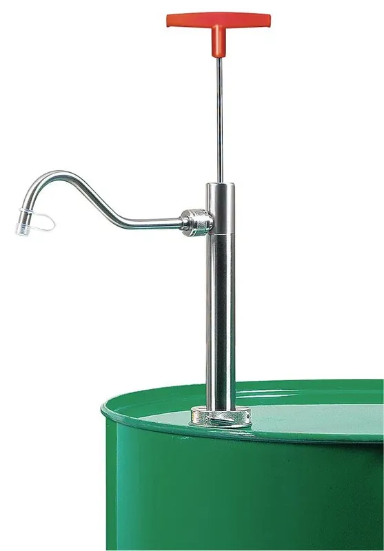 Preisknaller BÜRKLE 1967126 Fasspumpe Edelstahl, Auslaufbogen, Förderleistung/Hub 0,56 l, Eintauchtiefe 910 mm