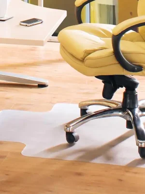 Preisreduziert FLOORTEX EUROPE LIMITED 6479873 Antistatik-Bodenschutzmatte, Vinyl, LxB 1200x900 mm, rechteckig mit Lippe, transparent, für Hartböden